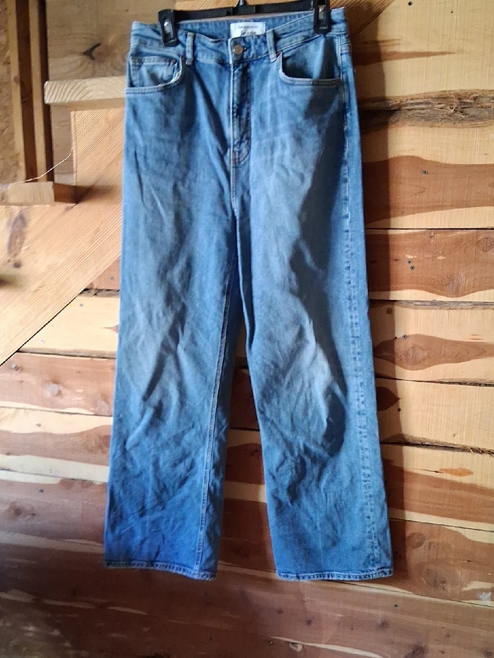 Womens Reformation Straight  Wide Leg Denim Jeans Size 30